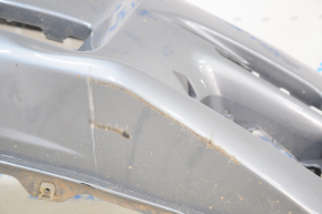 Бампер передний голый Infiniti Q50 14-17 синий, деланный, затерт, не оригинал