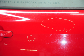 Двері в зборі зад прав Ford Focus mk3 11-18 червоний PQ, вм'ятини, скол