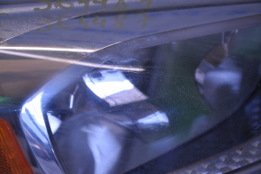 Фара передняя правая голая Ford Focus mk3 15-18 рест галоген, светлая, паутинка, под полировку