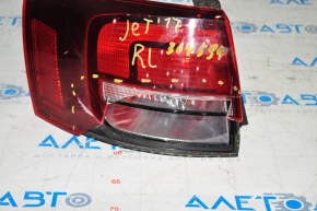 Ліхтар зовнішній крило лівий VW Jetta 16-18 USA галоген темний, розбите скло