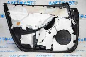 Обшивка двери карточка передняя правая Mazda 6 13-15 черн с черн вставкой кожа, подлокотник кожа, Bose, тычки
