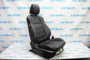 Пасажирське сидіння Mazda 6 13-15 з airbag, шкіра чорна, хутро