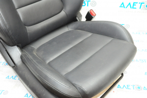 Пасажирське сидіння Mazda 6 13-15 з airbag, шкіра чорна, хутро