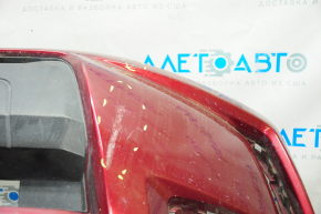 Бампер передний голый Subaru Forester 14-18 SJ 2.0 красный H2Q, под ПТФ, прижат, царапины