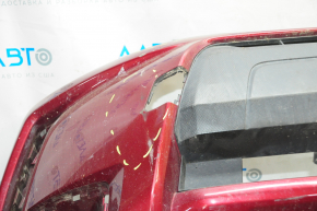 Бампер передній голий Subaru Forester 14-18 SJ 2.0 червоний H2Q, під ПТФ, притиснутий, подряпини