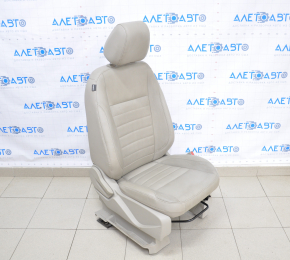 Пассажирское сидение Ford C-max MK2 13-18 с airbag, механическое, кожа бежевое