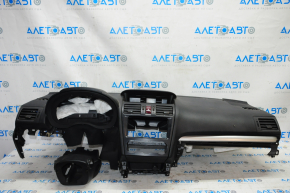 Торпедо передня панель з AIRBAG Subaru Forester 14-18 SJ чорна