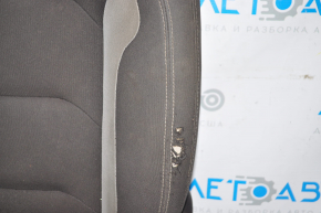 Водительское сидение Chevrolet Camaro 16- airbag, тряпка, электро, черно-серое, надрыв