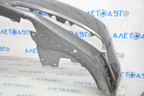 Бампер передний голый Acura ILX 13-15 дорест, графит NH737MX, примят, трещина, царапины, надлом креп