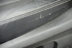Водительское сидение Subaru Forester 14-18 SJ с airbag, электро, кожа черн, потрескана боковинка кожи