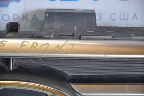 Грати радіатора grill Hyundai Sonata 15-17 SE з емблемою, тички на хромі, тріщина на хромі