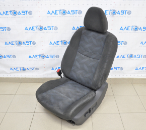 Сидіння водія Nissan Rogue 14-20 без airbag, електро, ганчірка чорне