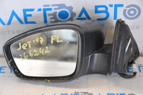 Дзеркало бічне ліве VW Jetta 11-18 5 пінів структура, зламаний корус