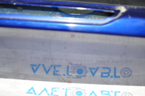 Дверь багажника голая со стеклом Ford Escape MK3 13-16 синий J4, ржавчина на кромке, тычка