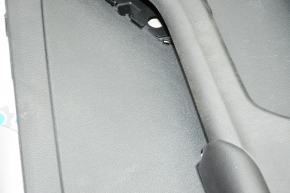 Обшивка дверей картка перед лев VW Jetta 11-18 USA чорн з чорною вставкою пластик, підлокітник шкіра, молдинг сірий глянець, подряпини