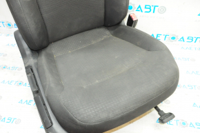 Пасажирське сидіння VW Jetta 11-18 USA без airbag, механіч, ганчірка чорна, під хімчистку, припалено