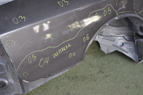 Четверть крыло задняя правая Dodge Challenger 09- графит, деланая, примята, тычки