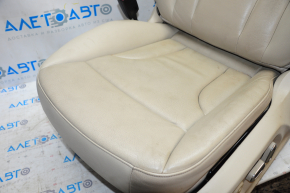 Водительское сидение Audi Q5 8R 09-17 с airbag, электро, кожа беж, потертости
