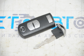 Ключ Mazda CX-5 13-16 smart 3 кнопки, царапины, полез хром