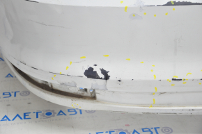 Бампер задний голый VW Jetta 15-18 USA белый, вмятины, царапины, трещина, надлом креп