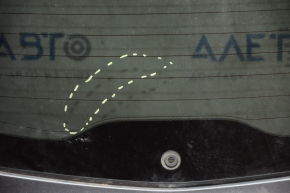 Дверь багажника голая со стеклом Mazda CX-5 13-16 графит 42A, тычки,царапины на стекле