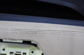 Обшивка двери карточка передняя левая BMW X5 E70 07-13 черная, бежевая накладка, потерта кожа