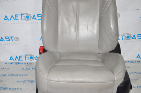 Водительское сидение Toyota Avalon 13-18 с airbag, электро, подогрев, кожа серое, трещины на коже, под химчистку
