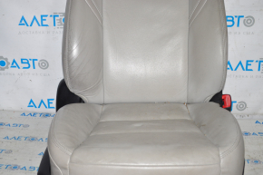 Пассажирское сидение Toyota Avalon 13-18 с airbag, электро, кожа серое, трещины на коже, под химчистку