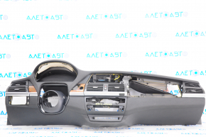 Торпедо передняя панель с AIRBAG BMW X5 E70 07-13 черная