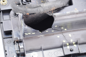 Накладка центральной консоли с подстаканниками Nissan Murano z52 15-18 дорест серая, сломан карман, царапины