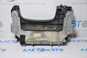 Подушка безпеки airbag колінна водійська лев Mitsubishi Outlander 14-21 чорний, іржавий піропатрон