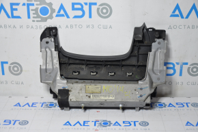 Подушка безопасности airbag коленная водительская левая Mitsubishi Outlander 14-21 черн, вмятина