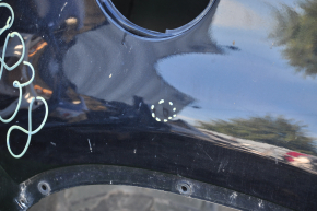 Четверть крыло задняя правая VW Tiguan 09-17 черная, мелкая тычка
