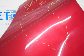 Крыло переднее левое Kia Sorento 16-20 красный TR3, примято