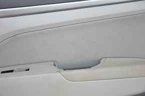 Обшивка дверей картка перед прав Hyundai Elantra AD 17-20 ганчірка сер, потерта, надлом кріп