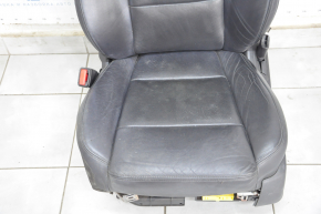 Сидіння водія Cadillac CTS 14- з airbag, електро, шкіра чорн, пропалено