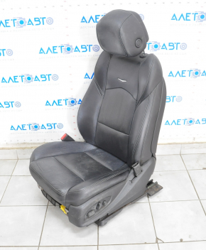 Сидіння водія Cadillac CTS 14- з airbag, електро, шкіра чорн, пропалено