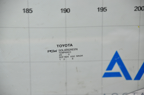 Стекло двери задней левой Toyota Sienna 11-20 без тонировки, нет одного креп