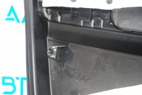 Обшивка двери карточка передняя правая Subaru Forester 14-18 SJ черн с серой вставкой тряпка, подлокотник тряпка, без накладки ручки, слом креп, царапины