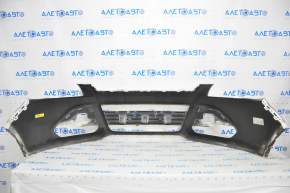 Бампер передний голый Ford Escape MK3 13-16 дорест, белый, прижат, царапины, надлом креп