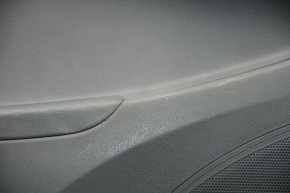 Обшивка дверей картка перед лев Hyundai Sonata 11-15 черн з сірою вставкою пластик, підлокітник шкіра, темно-сер молдинг структура, подряпини