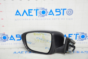 Зеркало боковое левое Nissan Rogue 14-20 5 пинов, поворотник, графит, скол