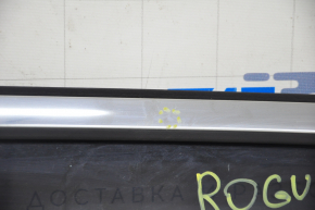Дверь в сборе задняя левая Nissan Rogue 14-20 графит KAD, тычки, примята, тычка на хроме