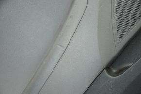 Обшивка дверей картка зад лев Hyundai Sonata 11-15 черн з сіркою вставкою шкіра, підлокітник шкіра, черн молдинг структура, подряпини, тички