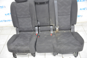 Задний ряд сидений 2 ряд Nissan Rogue 14-20 тряпка черн, под химч, прожжено
