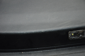 Обшивка двери карточка передняя левая Dodge Journey 11- черн с черн вставкой кожа, подлокотник кожа, черн строчка, царапины