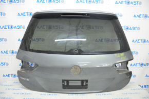 Дверь багажника голая со стеклом VW Tiguan 18- графит 2R, примята