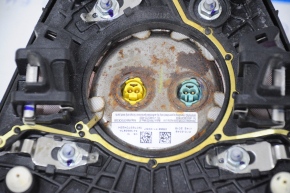 Подушка безопасности airbag в руль водительская Ford Focus mk3 15-18 рест черн, ржавый пиропатрон