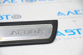 Накладка порога задняя левая наружн Acura MDX 14-20 хром, царапина