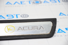 Накладка порогу зад лев зовнішній Acura MDX 14-20 хром, поліз хром